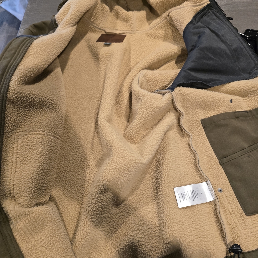 Mens Free Country Khaki Jacket with Hood Sz M - Picture 9 of 11